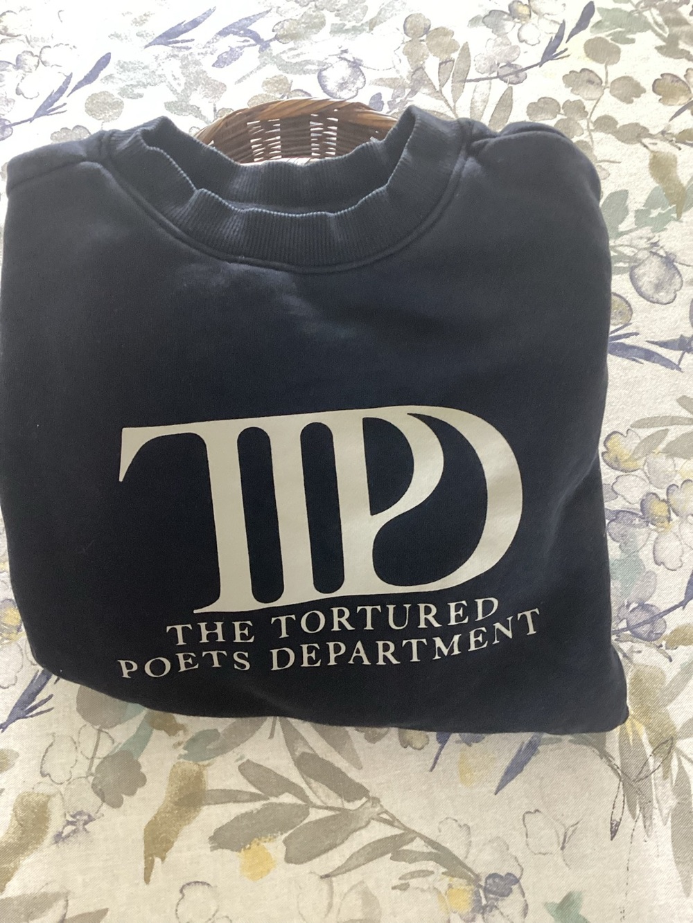 Taylor Swift The Tortured Poets Department TTPD Crewneck Sweatshirt Size Small